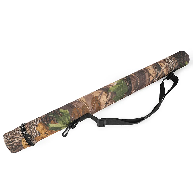 1pc Arrow Quiver Camo Arrow Case PVC Tube Adjustable Shoulder High Capacity Arrow Pouch for Archery Wild Hunting Shooting Target
